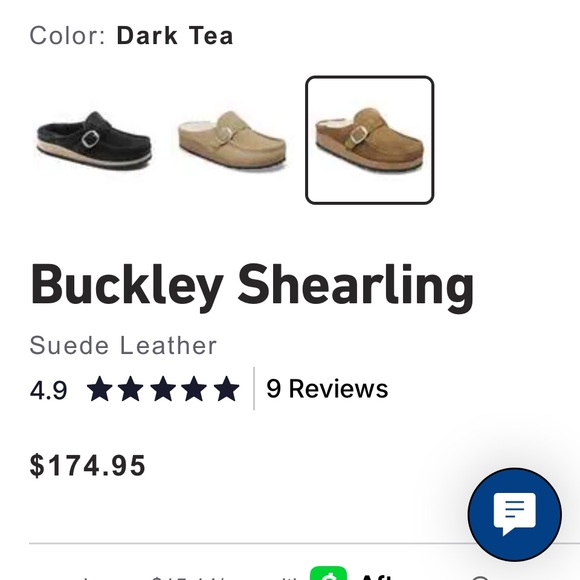 Birkenstock Women’s Buckley Shearling Clog in Dark Tea, Size 10 - Picture 8 of 8